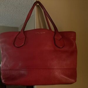 Marc Jacobs Leather Cherry Red LUX Tote Perfect for the Holidays Marc Jacobs